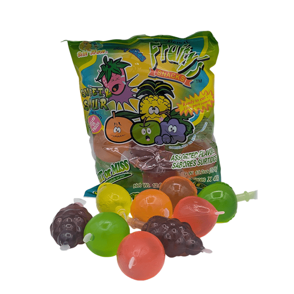 Fruits Snacks: Sweet and Sour Jelly Flavor Assorted (9pcs) Simple Fruits Snacks 