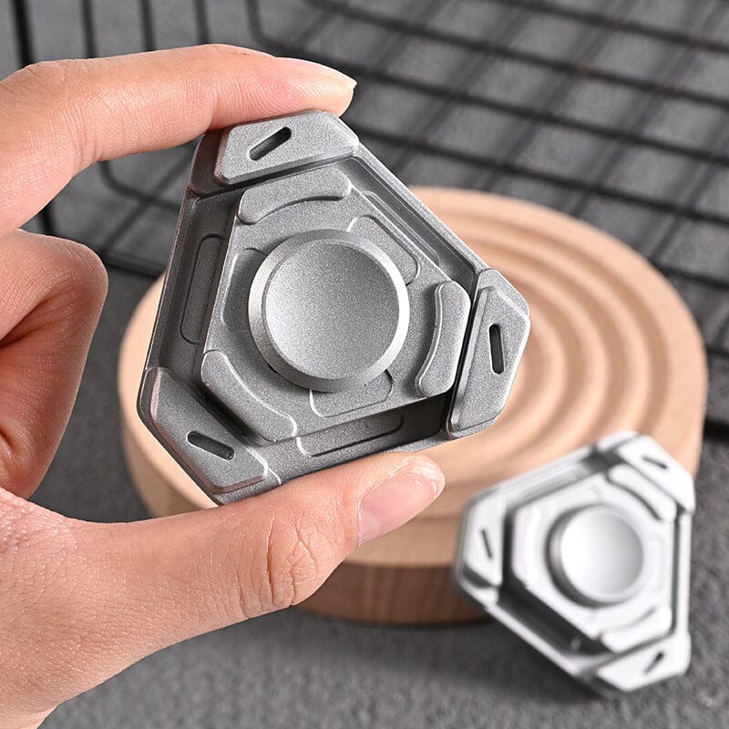 The Fiddzle: Metal Fidget Spinner Simple 3D Treasures 