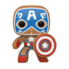 Funko Pop! Marvel: Holiday - Gingerbread Captain America Simple Funko 