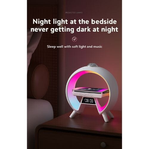 SonicVibes: 3-in-1 Triotunes Bluetooth Speaker and Wireless Charger Simple SonicVibes 