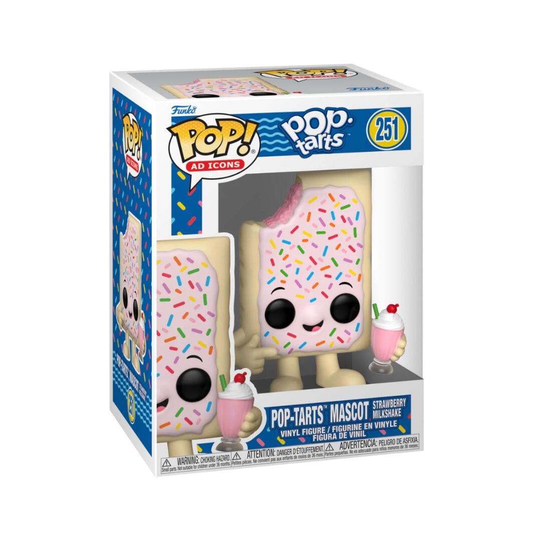 Funko POP! Pop Tarts Mascot Strawberry Milkshake Figure Simple Funko 