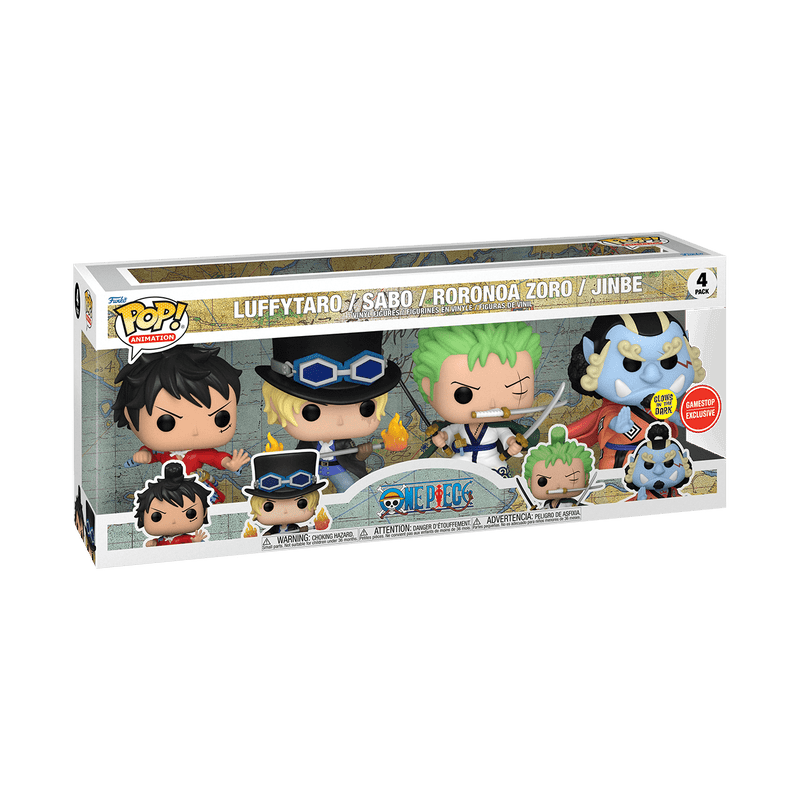 Funko Pop! One Piece: 4-Pack Action Vinyl Figure Simple Showcase 