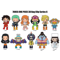 3D Anime: One Piece Foam Bag Clip Series 6 (1pc)