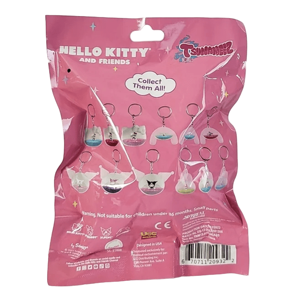 Hello Kitty and Friends Head Tsunameez - Blind Bag Keychain Simple Showcase 