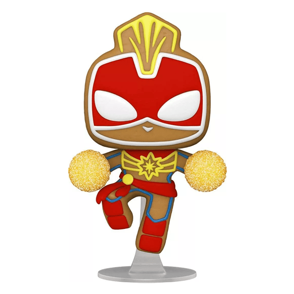 Funko Pop! Marvel: Holiday - Captain Marvel Gingerbread Simple Funko 