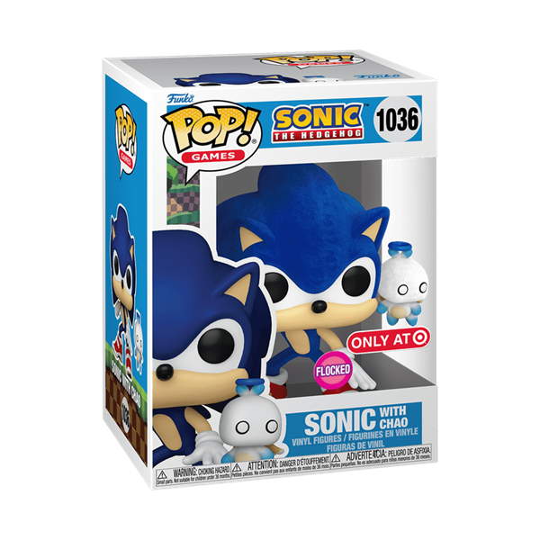 Funko Pop! Games: Sonic - Sonic with Hero Chao Flocked Figure