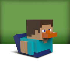 TUBBZ: Minecraft - Steve Rubber Duck Figure (Mini Edition) Simple TUBBZ 