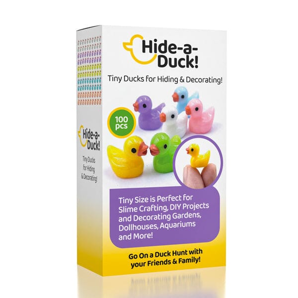 Hide-A-Duck (100pc) | Tiny Resin Ducks To Prank Your Friends With! | As Seen On Social Simple Showcase 
