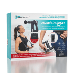 Quantum MuscleReliefX Full Body Lateral & Percussion Massager | Includes Vibrating Belt! Simple Quantum 