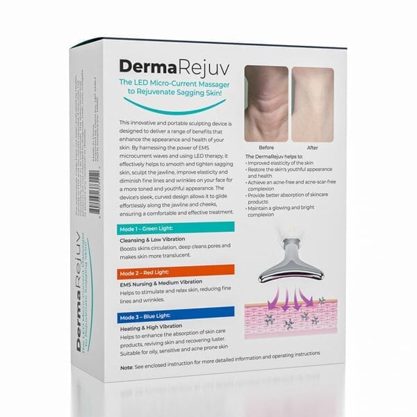 DermaRejuv LED Micro-Current Dolphin Facial Massager Simple Showcase 