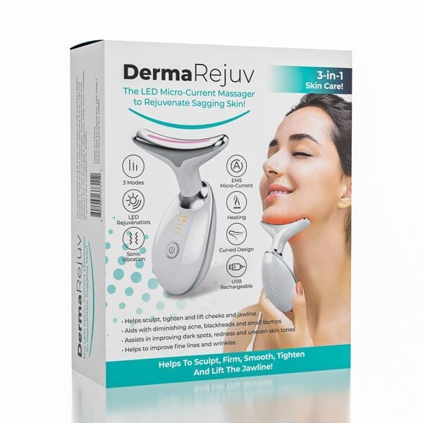 DermaRejuv LED Micro-Current Dolphin Facial Massager Simple Showcase 