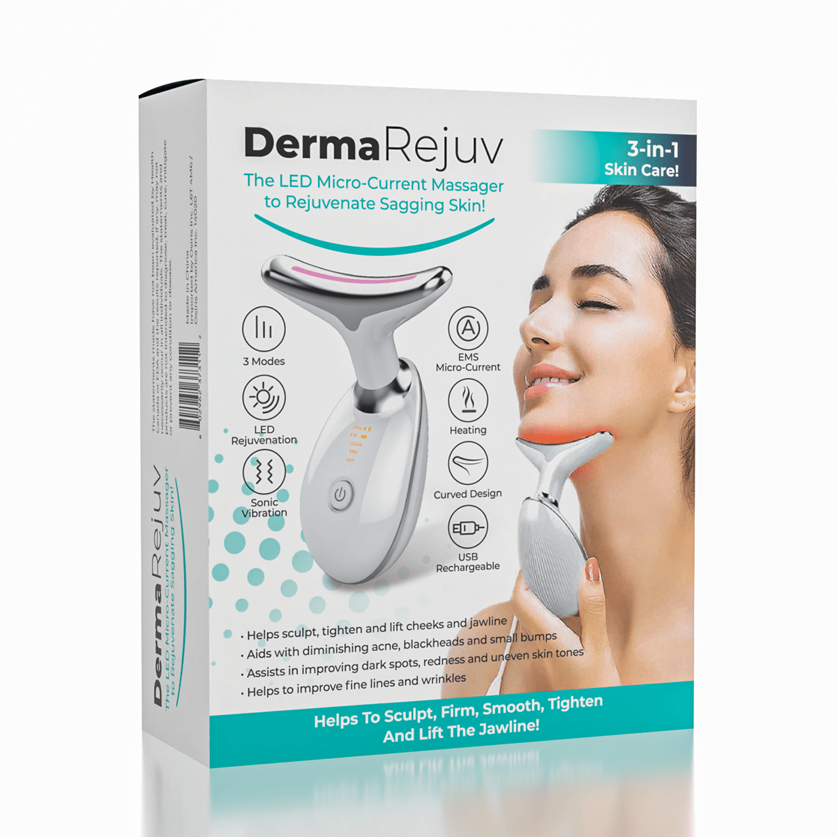 DermaRejuv LED Micro-Current Dolphin Facial Massager Simple DermaRejuv 