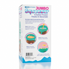 JUMBO ProKitchen Squeezur | Instant Slushie Maker Cup (Incl. Straw/Spoon & Lid)