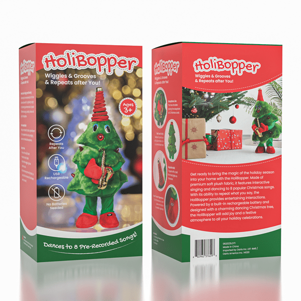 HoliBopper: Dancing Christmas Tree Wiggles, Grooves & Repeats Simple Showcase 