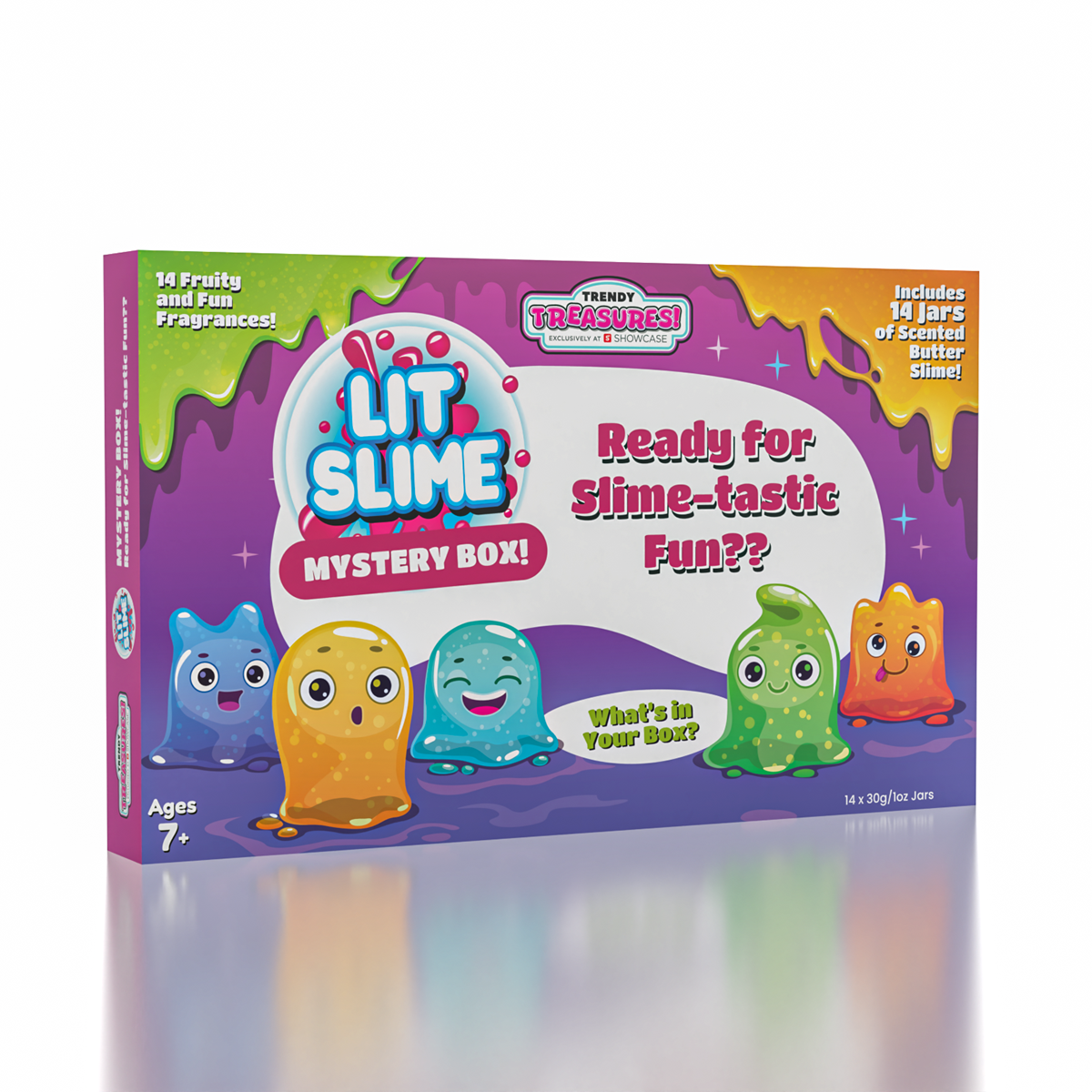 LIT Slime Novelty Fidget Putty Advent Calendar Mystery Box | 14 Different Butter Slimes!