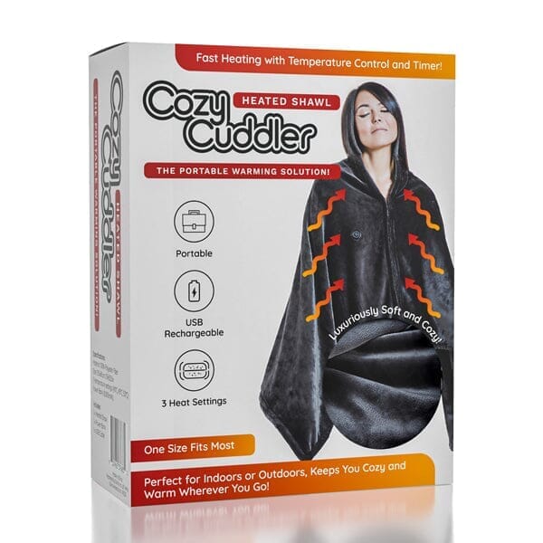 The Heated Cozy Cuddler Shawl | Includes Power Bank Simple Showcase 