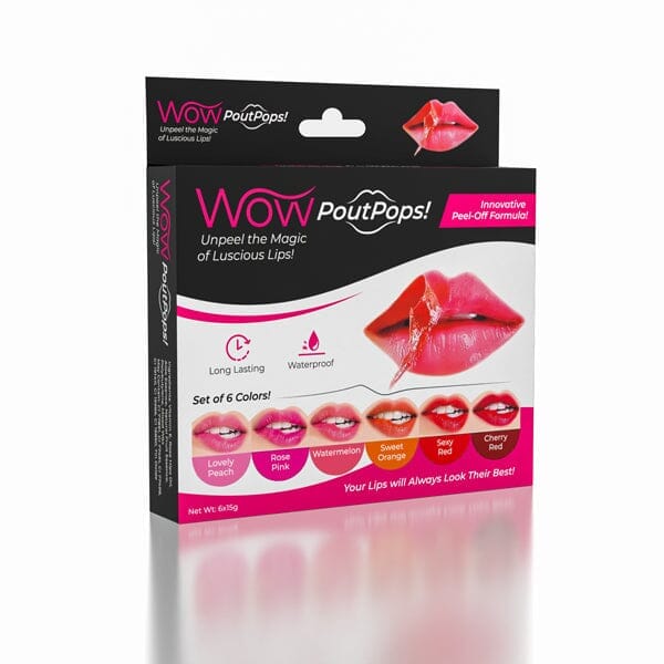 WOW PoutPops (6 Colors) | Peel-Off Lip Stain | As Seen On TikTok! Simple Showcase 