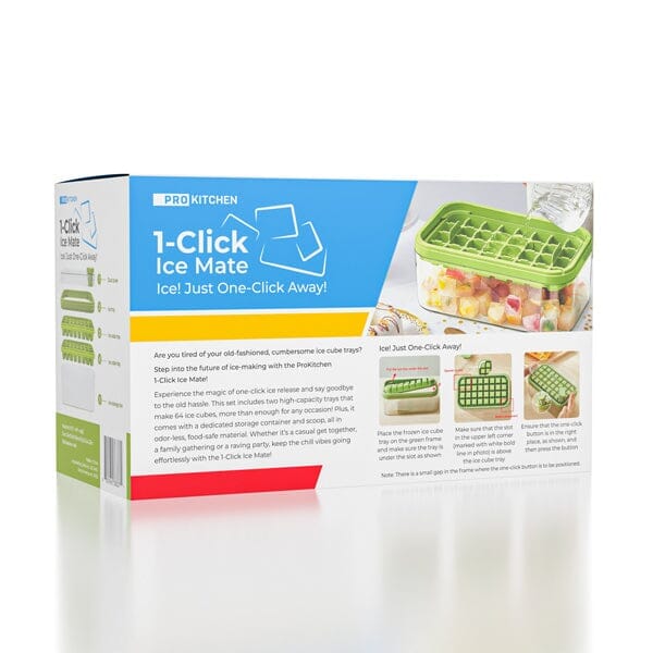 ProKitchen 1-Click Ice Mate | Ice Cube Mold Tray | As Seen On TikTok! | Pre-Order Preorder Showcase 