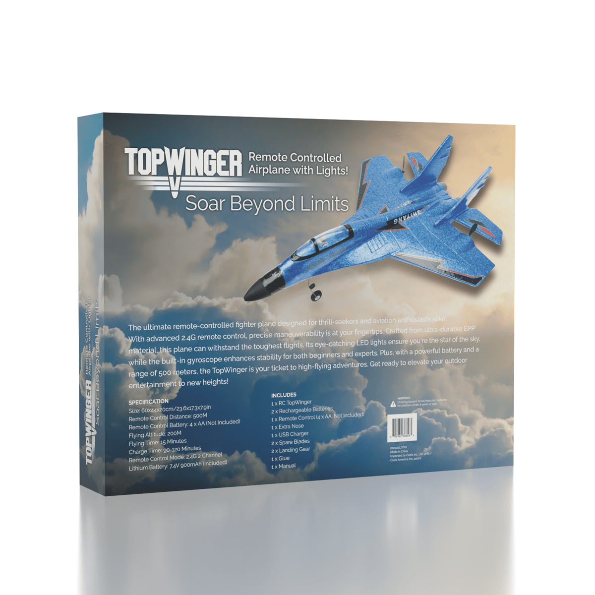 Topwinger: 2.4G Remote Control Fighter Jet with Extra Battery Simple Topwinger 