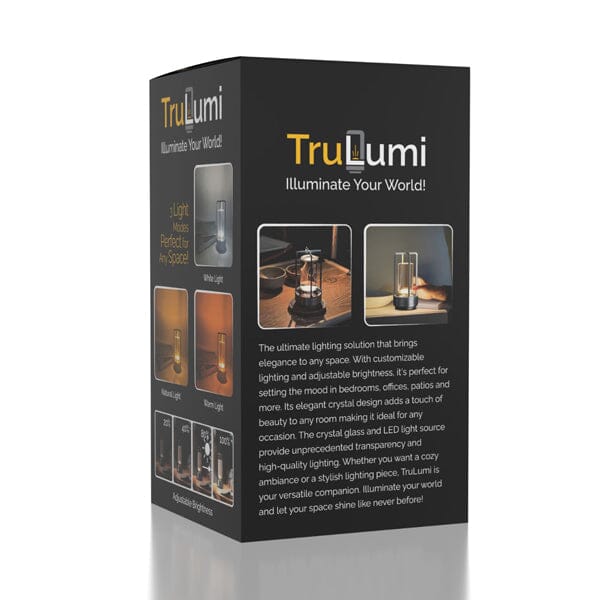 TruLumi Crystal Lantern Silver LED Table Lamp Preorder Showcase 