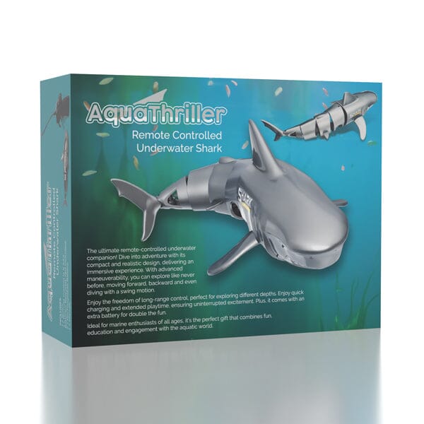 AquaThriller Submersible RC Animatronic Swimming Shark Water Toy (Includes Spare Battery) Preorder Showcase 