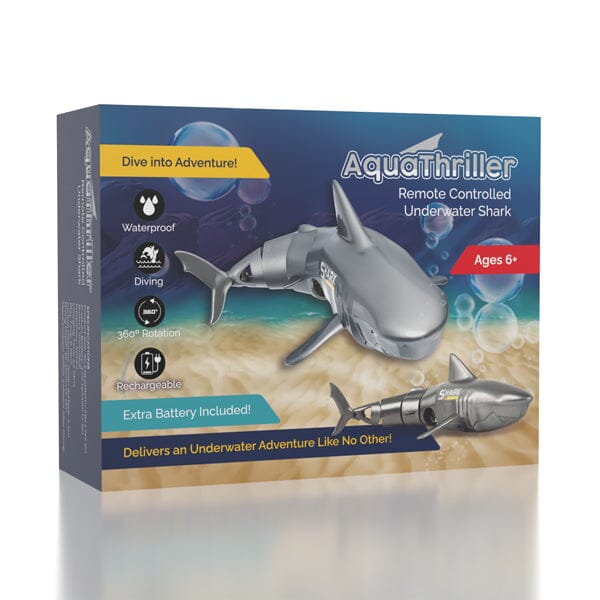 AquaThriller Submersible RC Animatronic Swimming Shark Water Toy (Includes Spare Battery) Preorder Showcase 