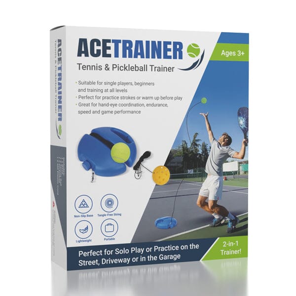 AceTrainer: Pickleball & Tennis Trainer Set w/ Water Baseboard For Rebound Practice Preorder Showcase 