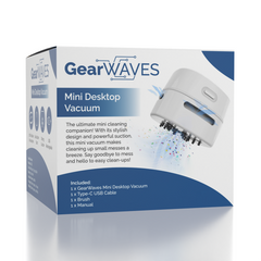 GearWaves: Mini Cube Desktop Vacuum Cleaner