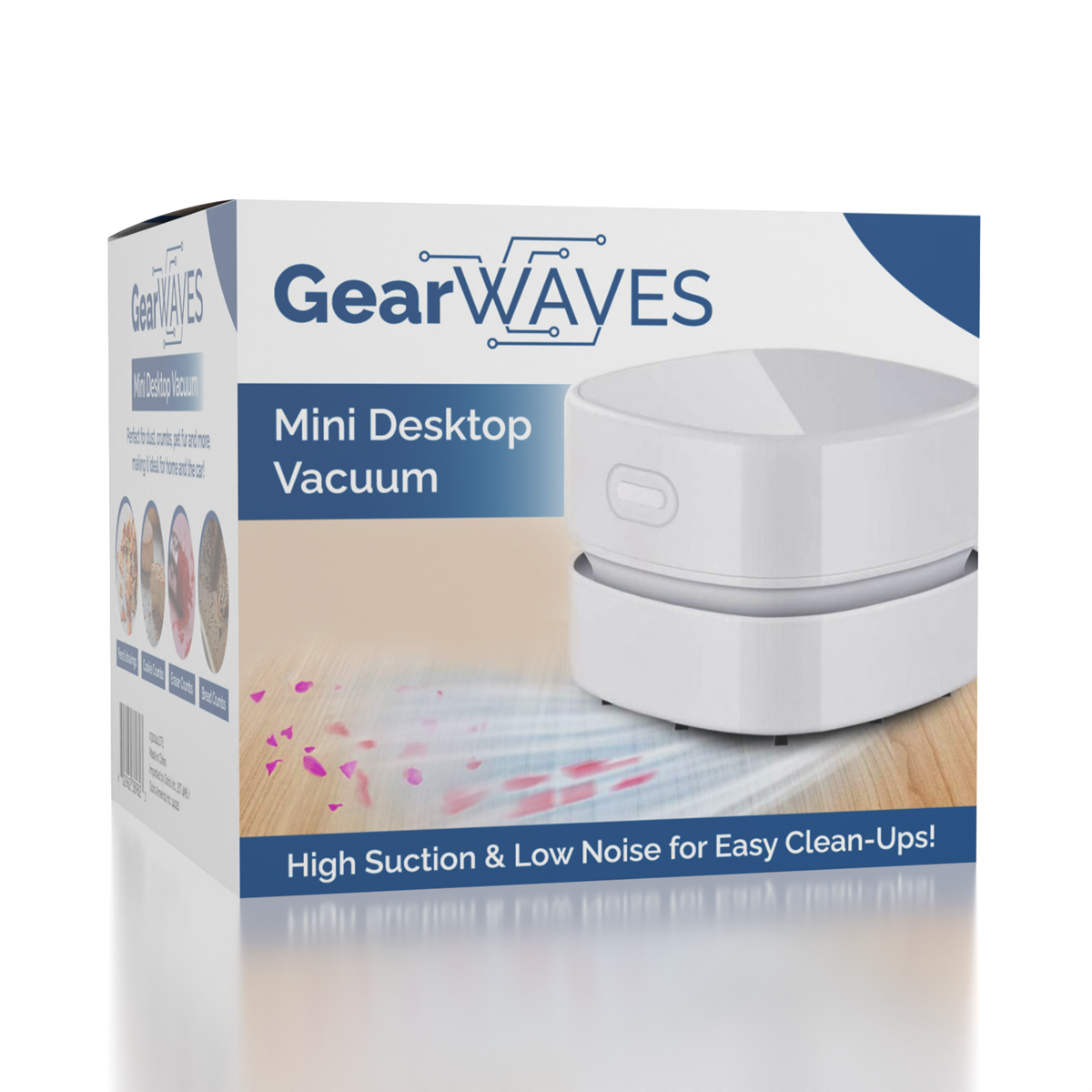 GearWaves: Mini Cube Desktop Vacuum Cleaner