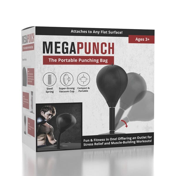 MegaPunch Portable Suction Cup Punching Bag (Includes Pump) Simple Showcase 