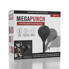 MegaPunch Portable Suction Cup Punching Bag (Includes Pump)