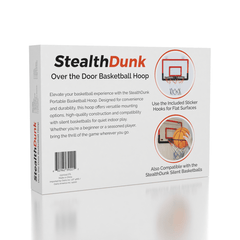 StealthDunk Silent Basketball Indoor Hoop with Clear Backboard Simple Exclusive 