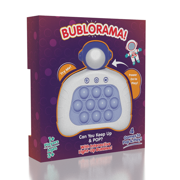 Bublorama! Electronic Bubble Popping Fidget Game - New Characters Simple Showcase 