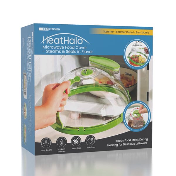 ProKitchen HeatHalo Microwave Food Steamer & Cover Simple Showcase 