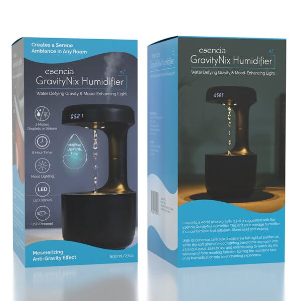 Esencia GravityNix Anti-Gravity Humidifier (800mL) with LED Clock Display Preorder Showcase 