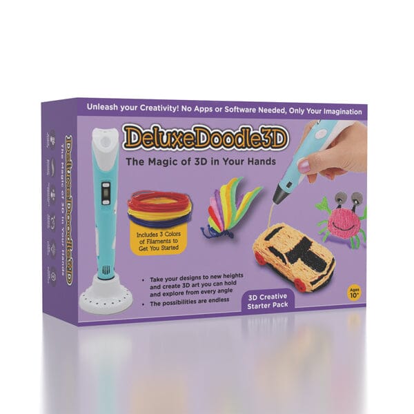 DeluxeDoodle3D Portable Rechargeable 3D Printer Pen (Filament Refills Included) Simple Showcase 