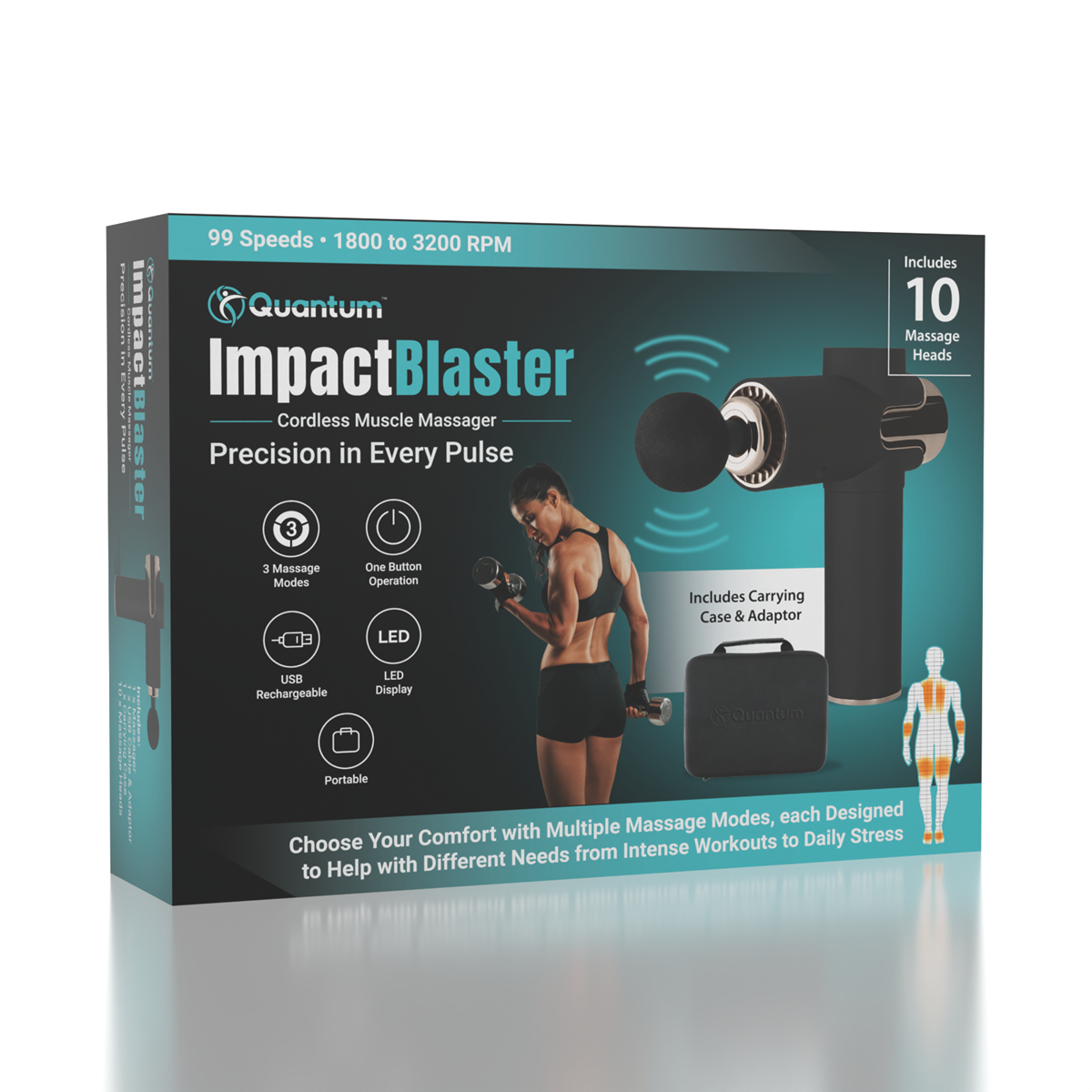 Quantum ImpactBlaster Cordless Muscle Massager