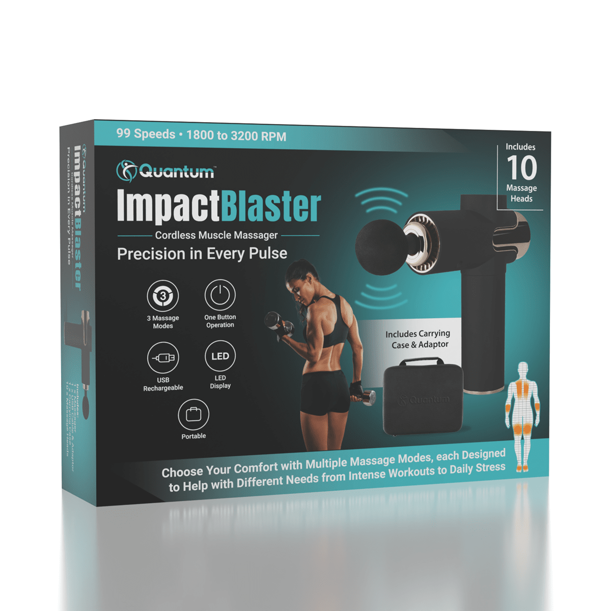 Quantum ImpactBlaster Cordless Muscle Massager Simple Quantum 