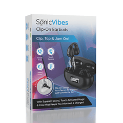 Sonic Vibes Clip-On Earbuds - Squeezable Earbuds Simple Sonic Vibes 