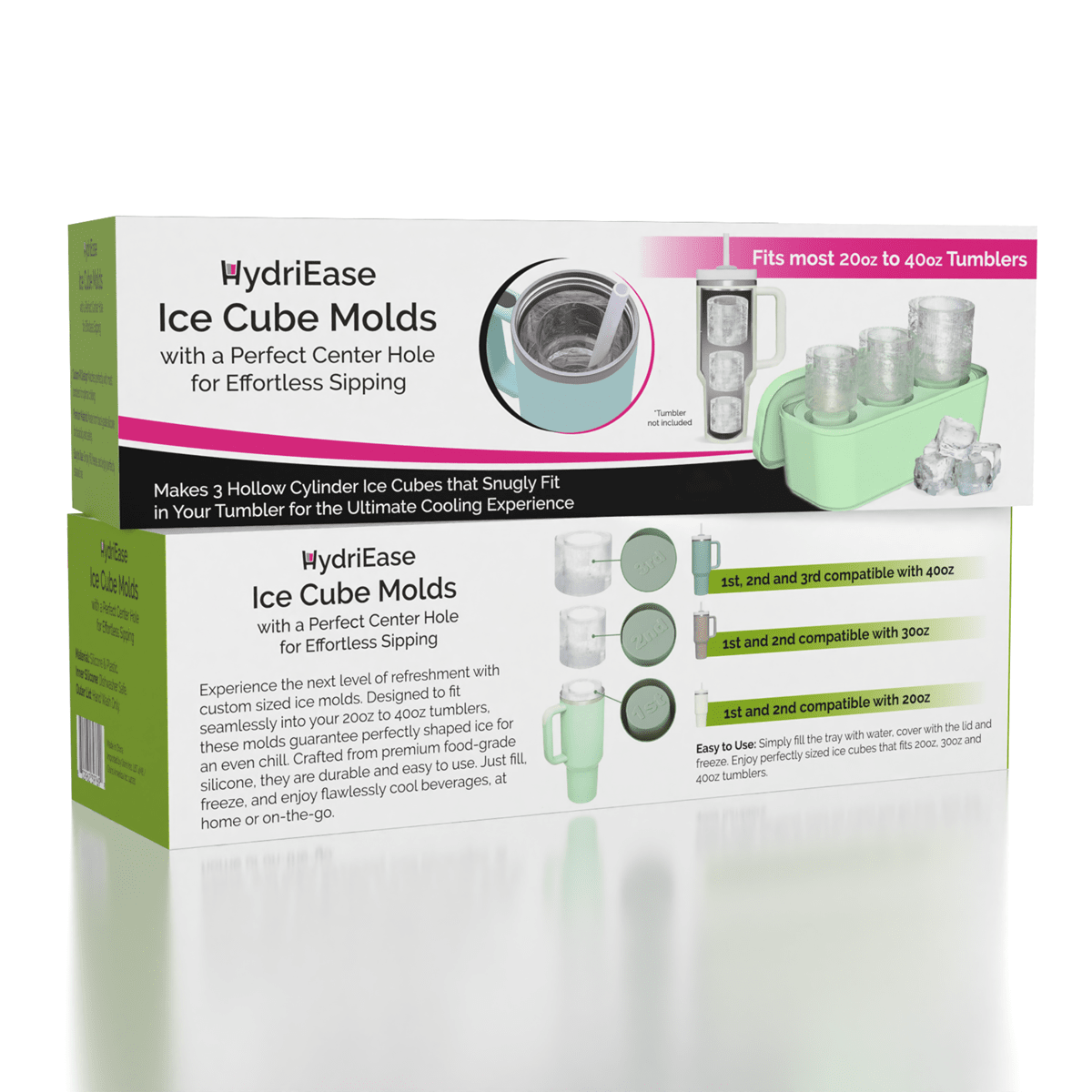 HydriEase Cup Ice Mold: Sip Effortlessly with Perfect Center Hole Simple Exclusive 