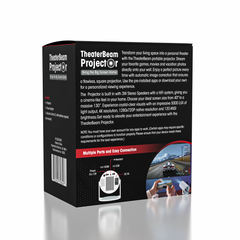 TheaterBeam Projector - Mini Round Projector For Ultimate Experience
