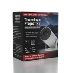 TheaterBeam Projector - Mini Round Projector For Ultimate Experience Simple Exclusive 