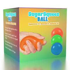SugarSqueez Squishy Fidget Sugar Stress Ball (1pc) Assorted Colors Simple SugarSqueez Neon 