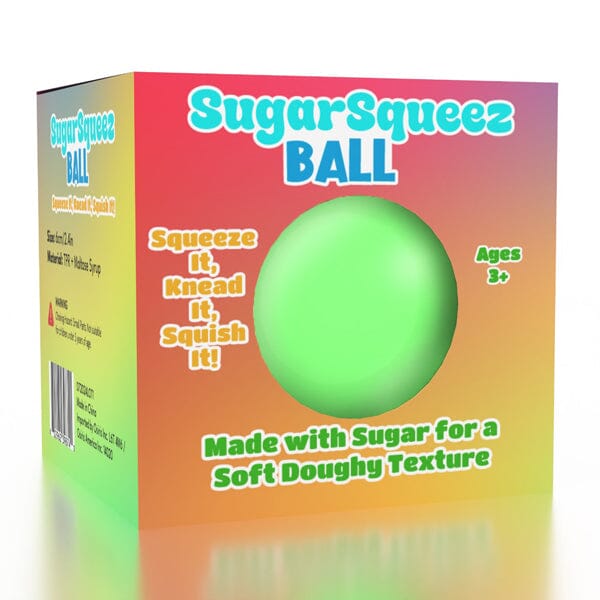 SugarSqueez Squishy Fidget Sugar Stress Ball (1pc) Assorted Colors Simple SugarSqueez 