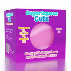 SugarSqueez Cube Squishy Fidget Sugar Stress Ball (1pc) Assorted Colors