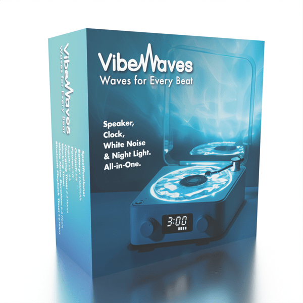 VibeWaves - Waves Speaker White Noise Lamp Projector Preorder Showcase 