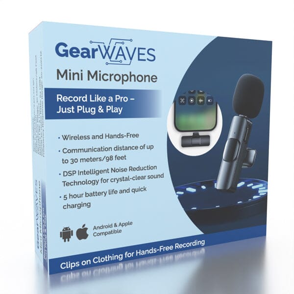 GearWaves: Mini Wireless Clip-On Microphone (Smartphone Compatible) Preorder Showcase 