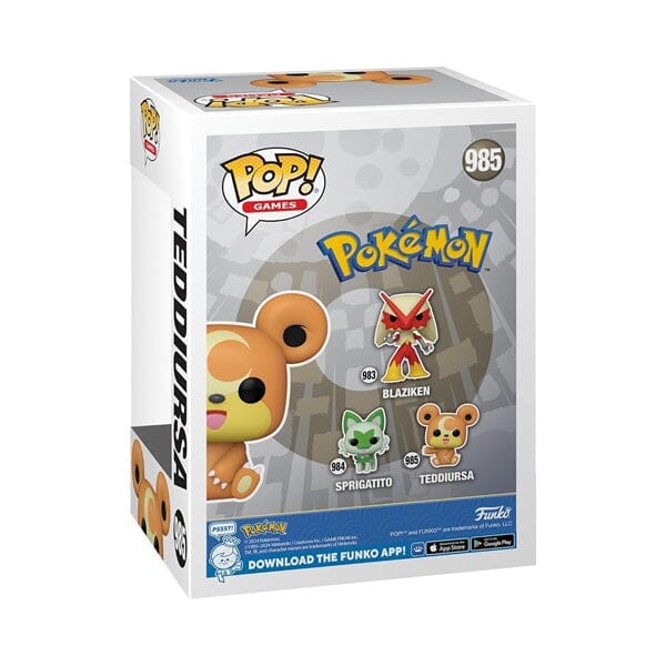 Funko Pop! Games: Pokemon - Teddiursa Vinyl Figure Simple Funko 