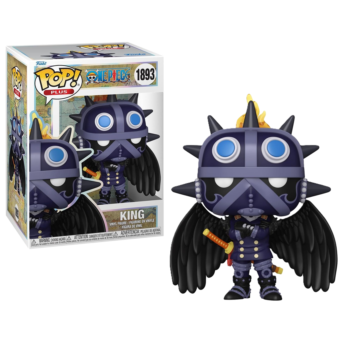 Funko Pop Plus! Anime: One Piece – King Vinyl Figure