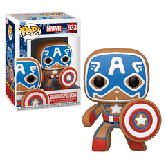 Funko Pop! Marvel: Holiday - Gingerbread Captain America Simple Funko 